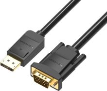 Video kabel Vention DisplayPort (DP) to VGA Cable 3m Black