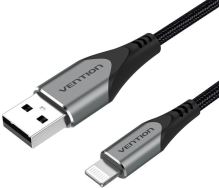 Datový kabel Vention Lightning MFi to USB 2.0 Braided Cable (C89) 1m Gray Aluminum Alloy Type