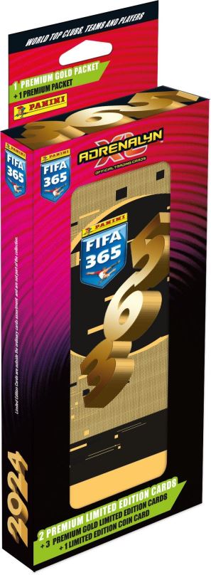 Sběratelské karty Panini FIFA 365 2023/2024 Adrenalyn plechová krabička (pencil)