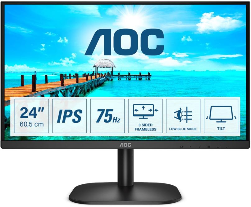 LCD monitor 23,8" AOC 24B2XDA