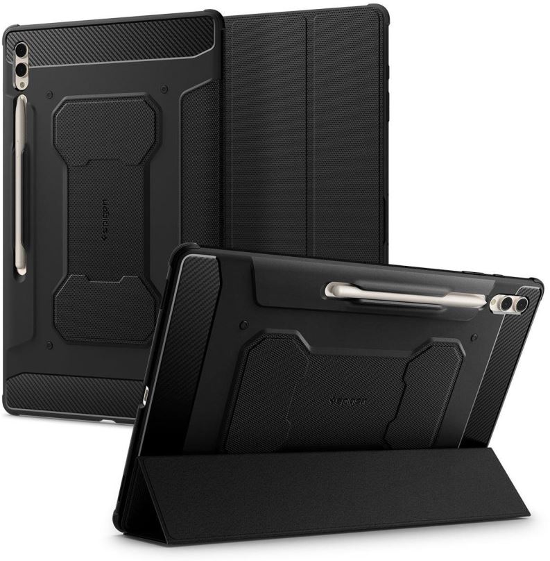 Pouzdro na tablet Spigen Rugged Armor Pro Black Samsung Galaxy Tab S9 Ultra/Tab S8 Ultra