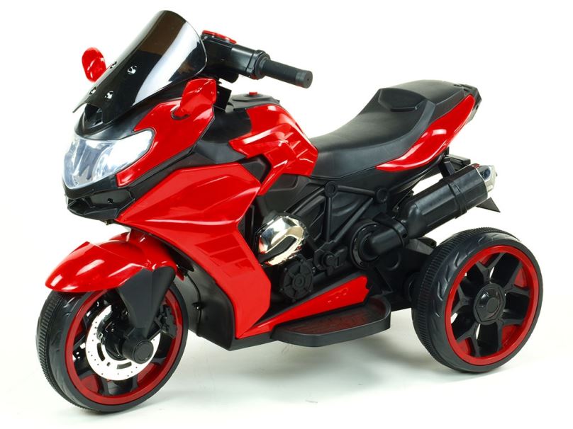 Elektrická motorka pro děti Tricykl Dragon, červený