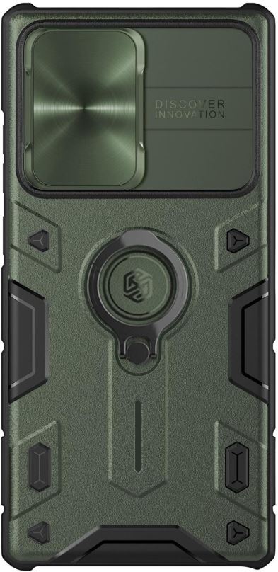 Kryt na mobil Nillkin CamShield Armor Zadní Kryt pro Samsung Galaxy S22 Ultra Dark Green