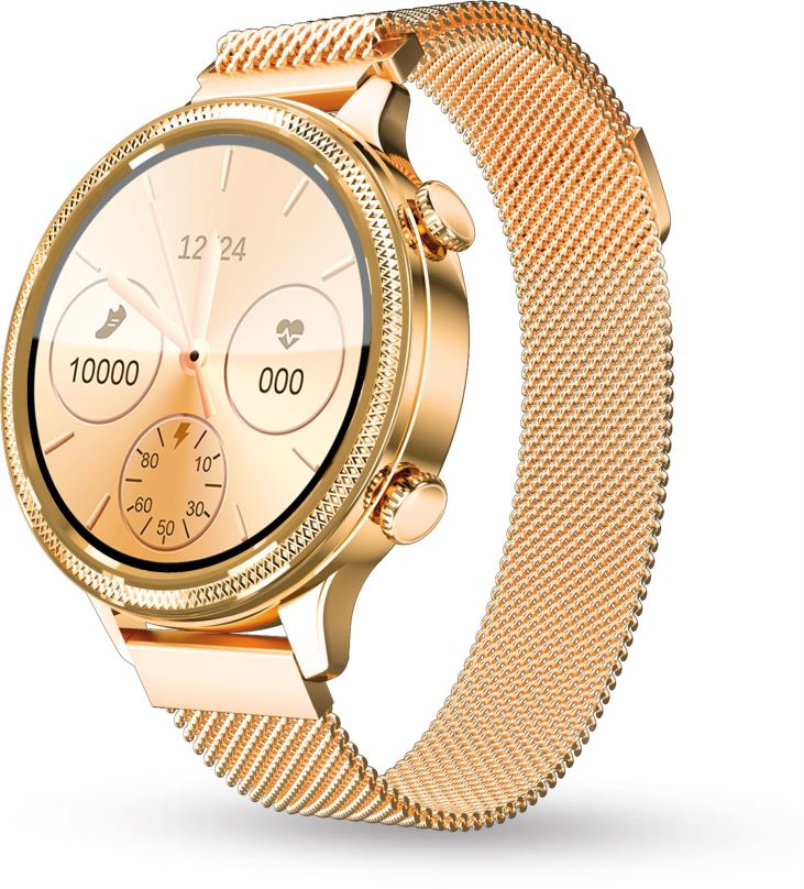Chytré hodinky Aligator Watch Lady (M3), zlaté
