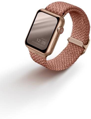 Řemínek Uniq Aspen Braided řemínek pro Apple Watch 42/44/45/Ultra 49mm růžový