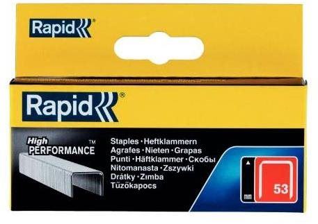 Spony do sponkovačky RAPID High Performance, 53/8 mm, krabička - balení 5000 ks