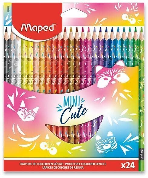 Pastelky MAPED Mini Cute, 24 barev