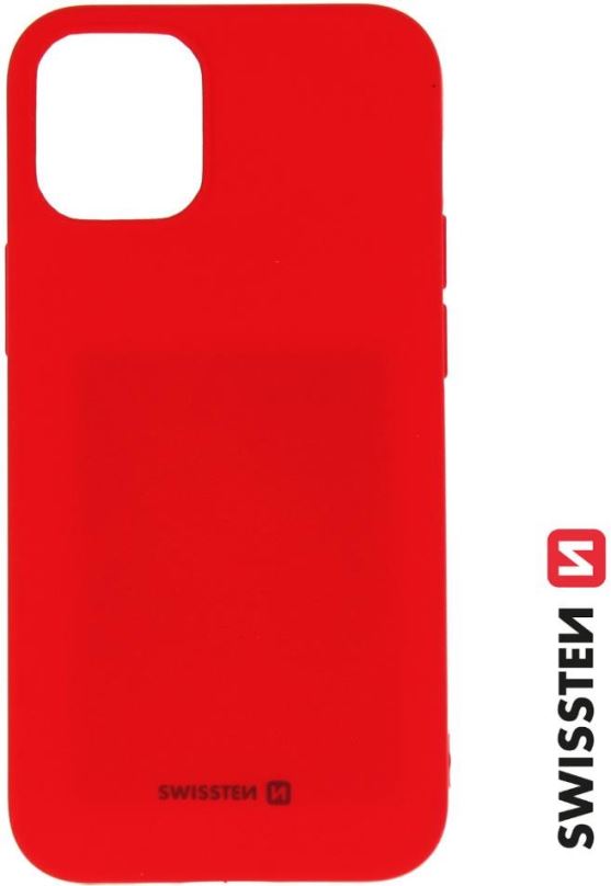 Kryt na mobil Swissten Soft Joy pro Apple iPhone 12 mini červená