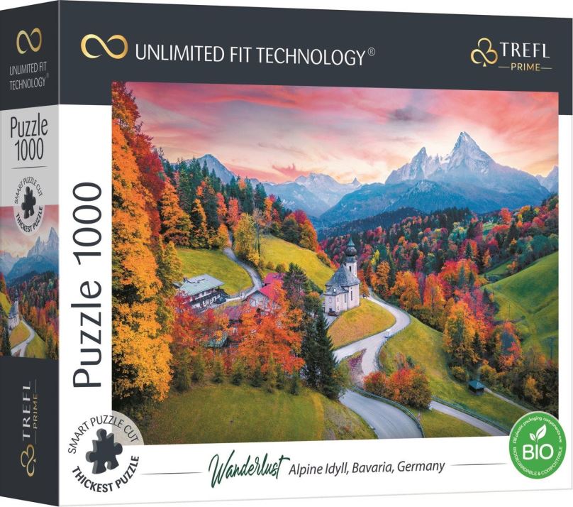 Puzzle Trefl Puzzle UFT Wanderlust: Na úpatí Alp 1000 dílků