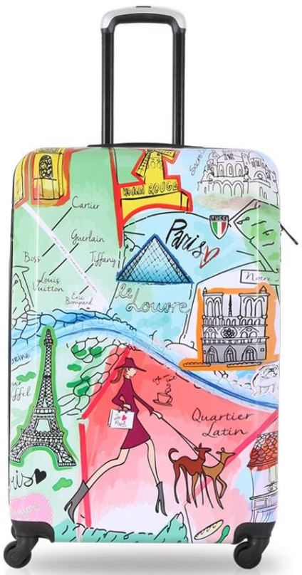 Cestovní kufr Tucci T-0168/3-S, J’aime Paris