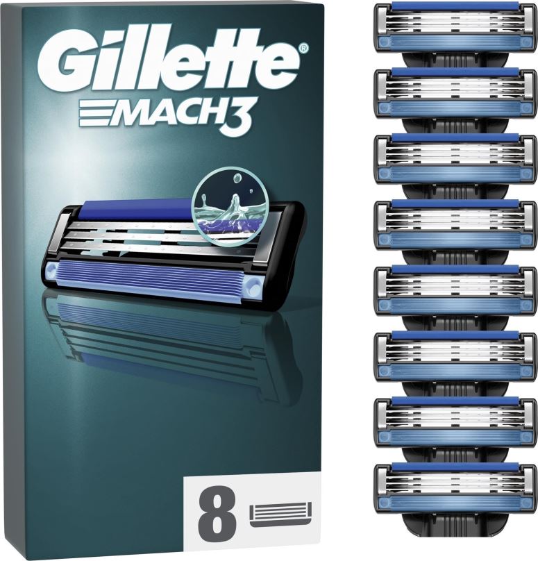 Pánské náhradní hlavice GILLETTE Mach3 8 ks