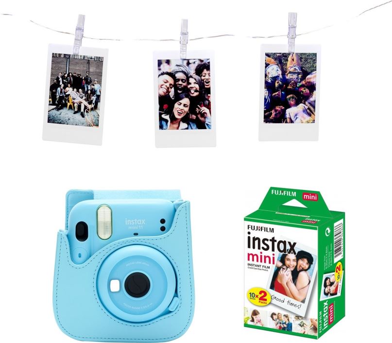 Instantní fotoaparát Fujifilm instax mini 11 modrý Light Set
