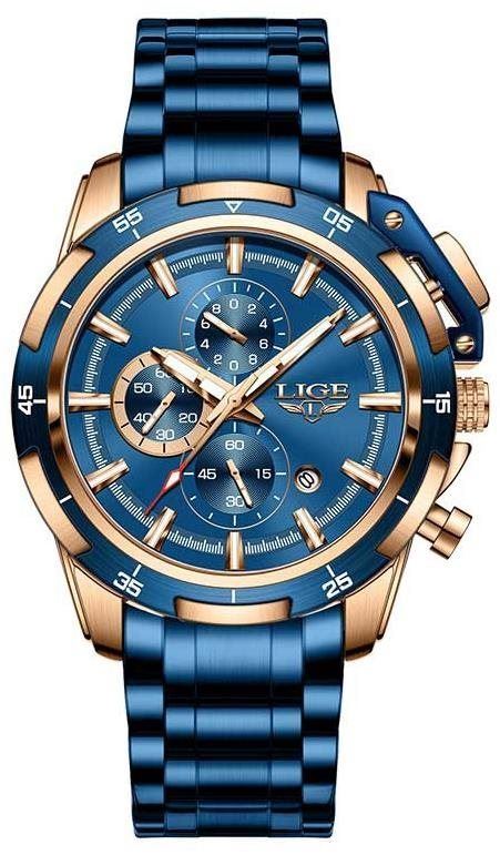 Pánské hodinky Lige Man 8983 modré