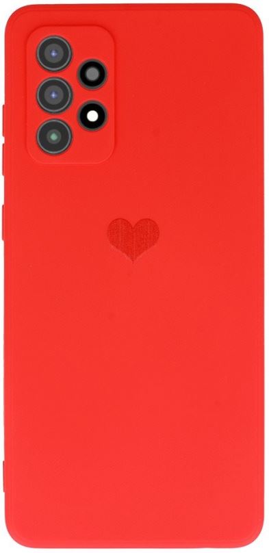 Kryt na mobil Vennus Valentýnské pouzdro Heart pro Samsung Galaxy A72 4G/5G - červené