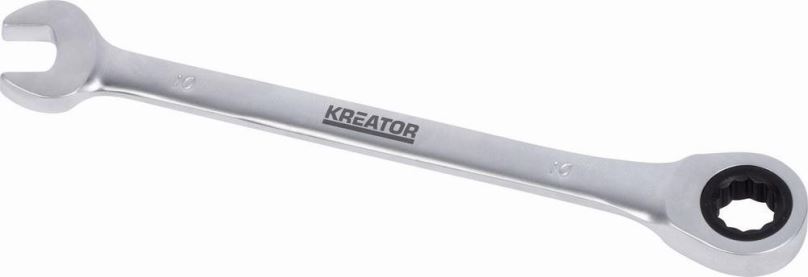 Očkoplochý klíč Kreator KRT501307 Oboustranný klíč očko-ráčna/otevřený 14 192mm