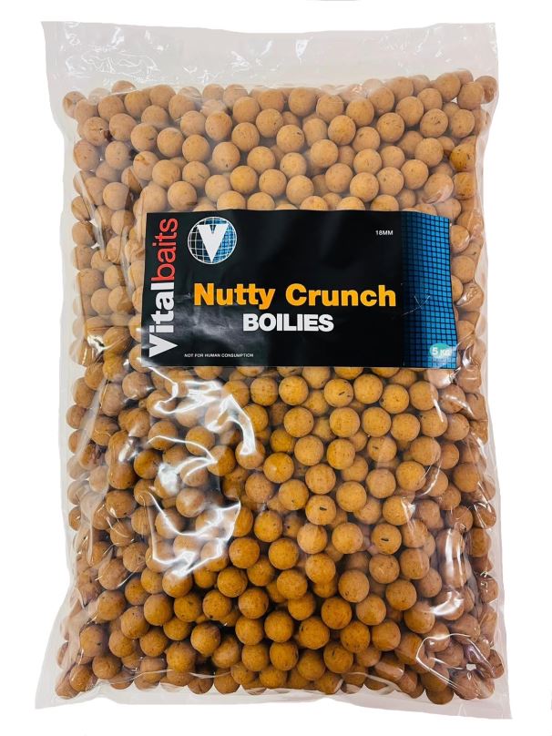 Vitalbaits Boilies Nutty Crunch 5kg 20mm