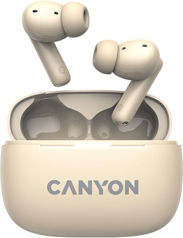 Bezdrátová sluchátka Canyon TWS-10 BT béžová