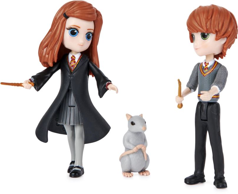 Figurky Harry Potter Trojbalení přátel Ron, Ginny, Arnold a Prašivka