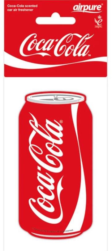 Vůně do auta Airpure Coca-Cola závěsná vůně, vůně Coca Cola Original - plechovka