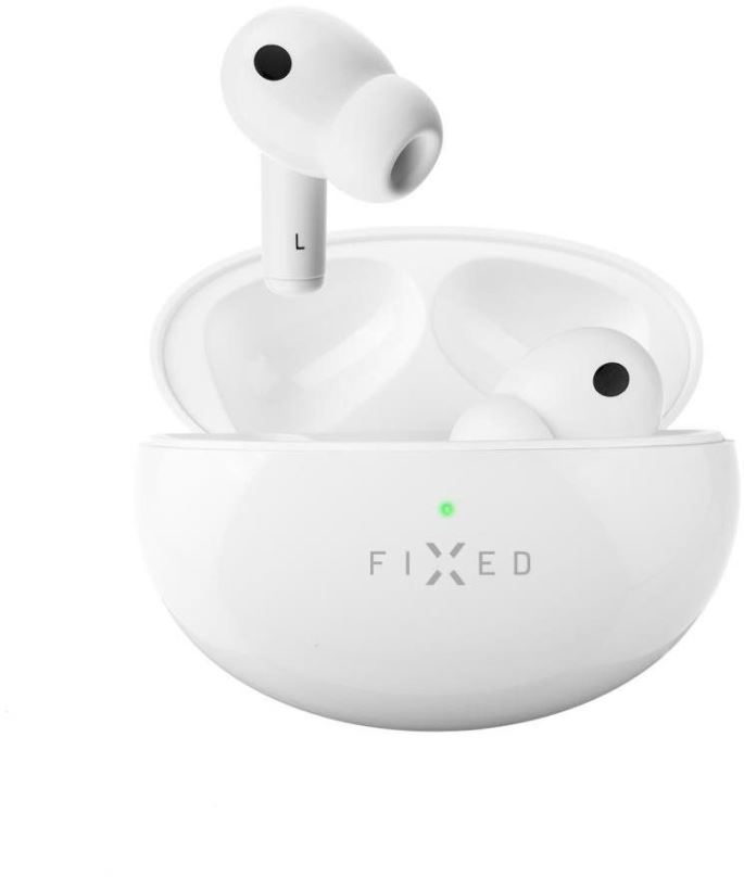 Bezdrátová sluchátka FIXED Pods Pro s ANC a bezdrátovým nabíjením bílá