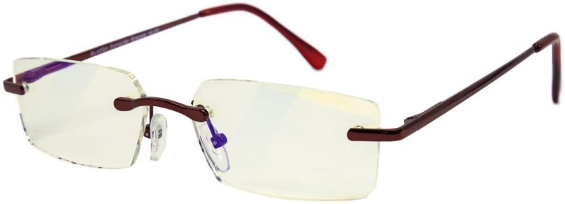 Brýle na počítač GLASSA Blue Light Blocking Glasses PCG 06, dioptrie: +1.00 červená
