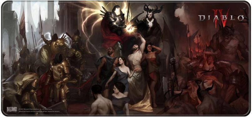 Podložka pod myš Diablo IV - Inarius and Lilith - Podložka pod myš a klávesnici
