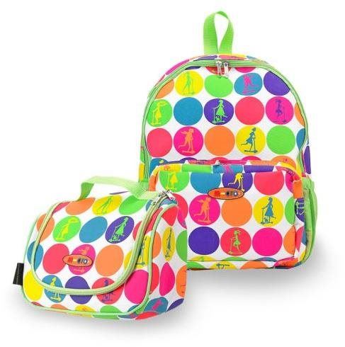Dětský batoh Micro batoh a svačinová taška - neon dots