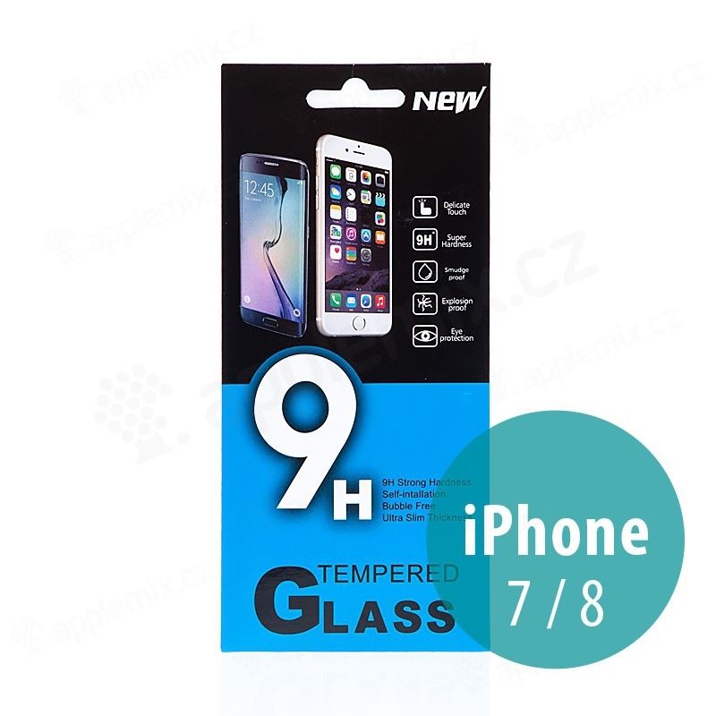 Tvrzené sklo (Tempered Glass) pro Apple iPhone 7 / 8 / SE 2020 - na přední stranu - 0,33mm