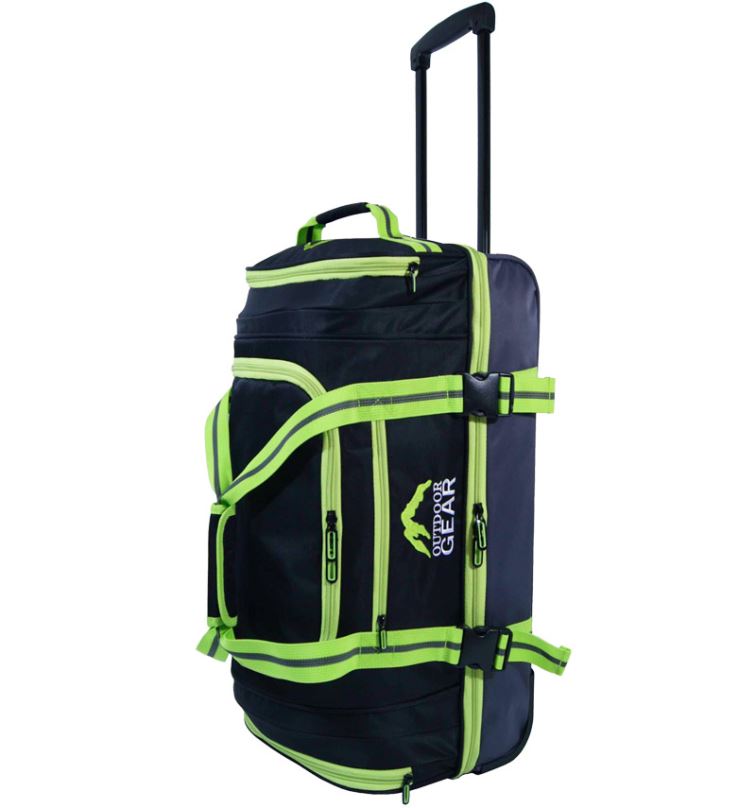 Cestovní taška na kolečkách GEAR T-805/26" - černá/zelená