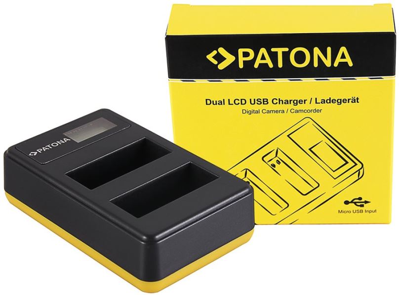 Nabíječka baterií fotoaparátů a videokamer PATONA pro Foto Dual LCD Nikon EN-EL14,USB