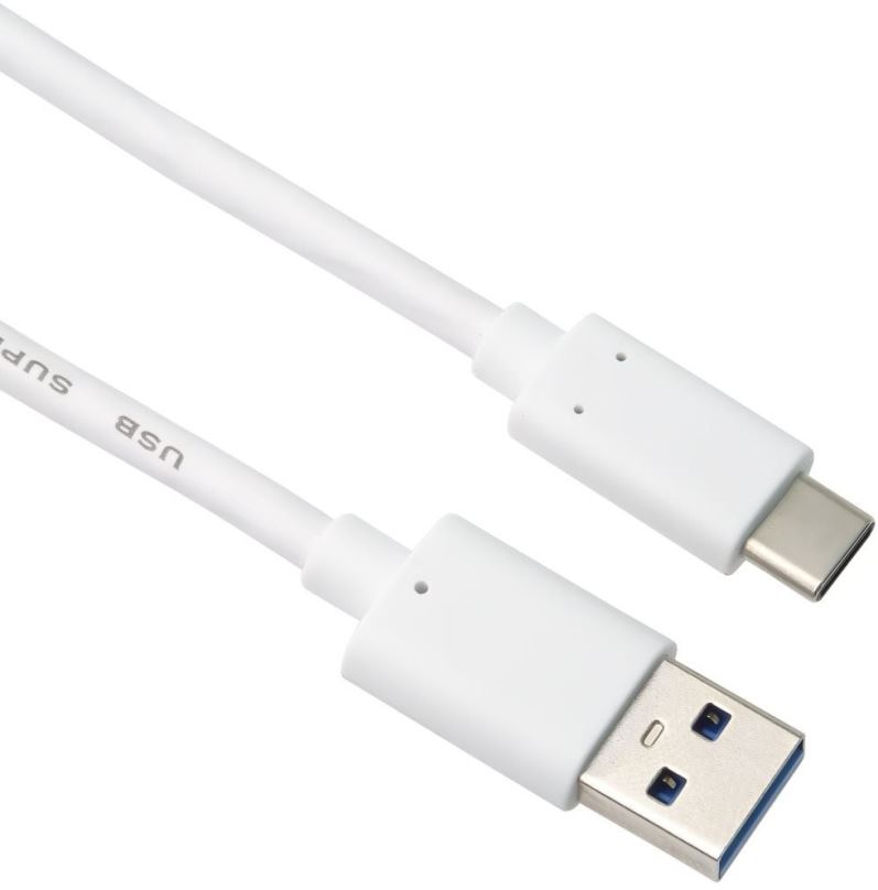Datový kabel PremiumCord USB-C - USB 3.0 A (USB 3.1 Gen 2, 3A, 10Gbit/s) 0,5m bílá