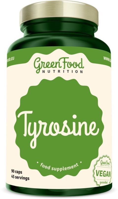 Aminokyseliny GreenFood Nutrition Tyrosin 90 kapslí