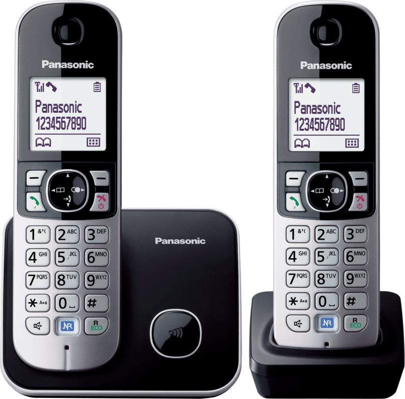 Telefon pro pevnou linku Panasonic KX-TG6812FXB Black