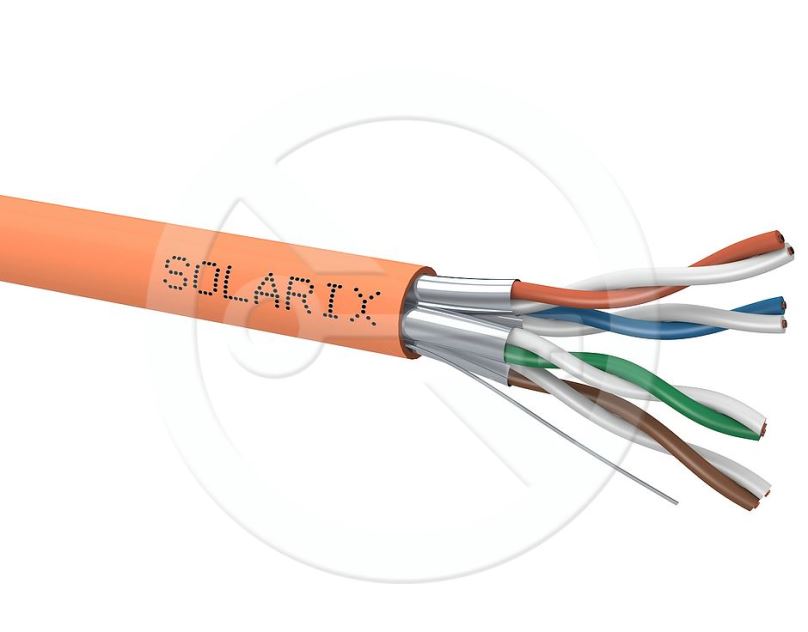 Instalační kabel Solarix CAT6A STP LSOH B2ca-s1,d1,a1, metráž, 1m