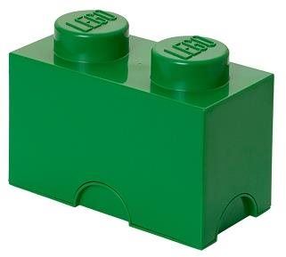 Úložný box LEGO Úložný box 125 x 250 x 180 mm - tmavě- zelený