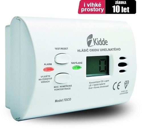 Detektor Kidde 7DCO detektor CO s alarmem (čidlo úniku plynu)