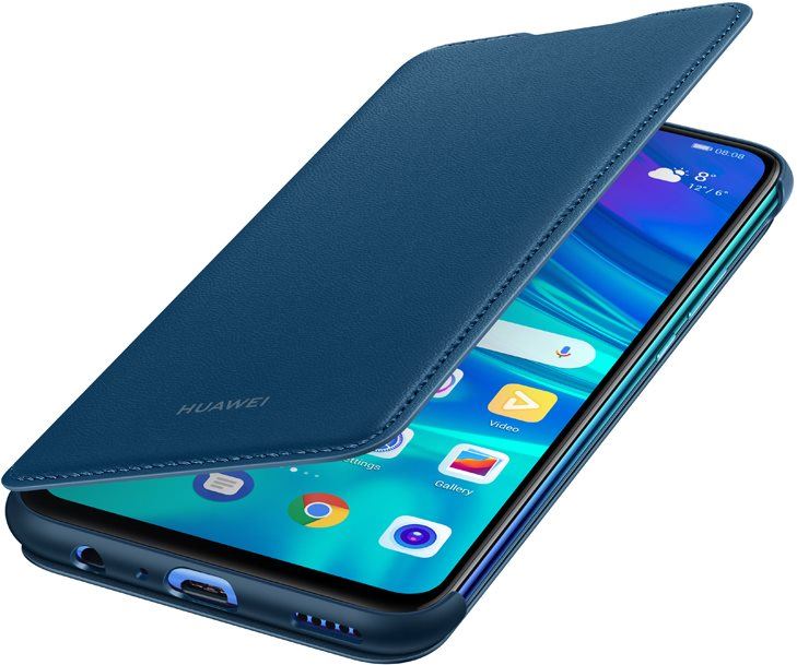Pouzdro na mobil Huawei Original Folio Blue pro P Smart 2019