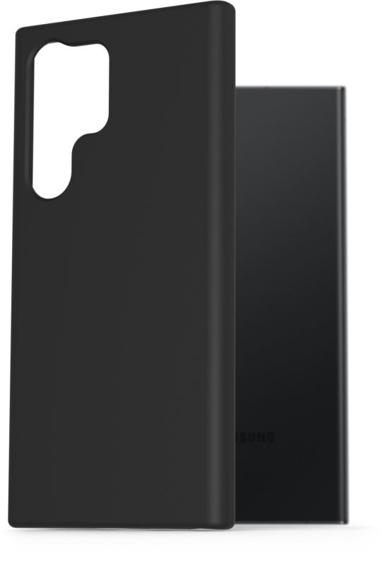 Kryt na mobil AlzaGuard Premium Liquid Silicone Case pro Samsung Galaxy S23 Ultra 5G černé