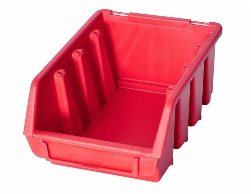 Box na nářadí Patrol Plastový box Ergobox 1 7,5 x 11,2 x 11,6 cm, červený