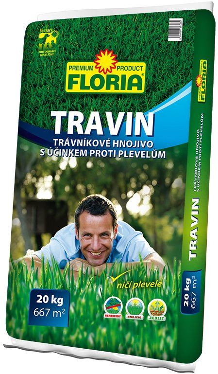 Trávníkové hnojivo AGRO Trávníkové hnojivo TRAVIN FLORIA, 20kg