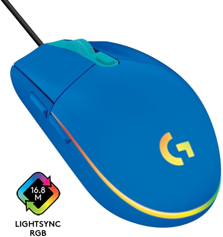 Herní myš Logitech G203 LIGHTSYNC, Blue
