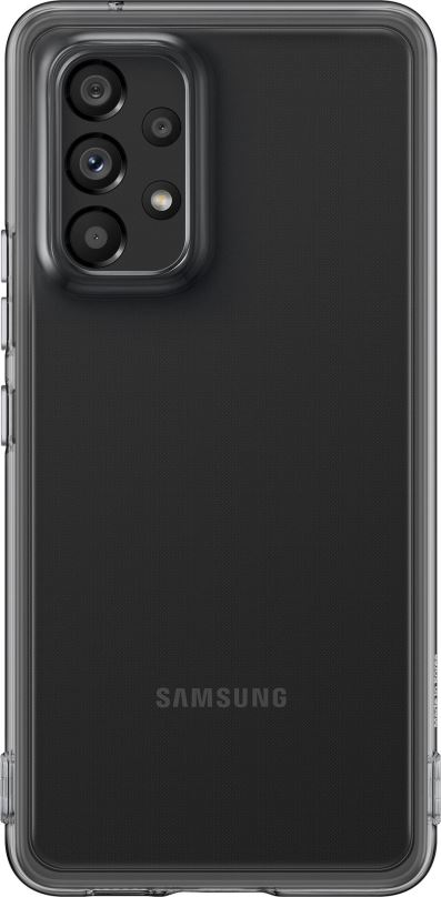 Kryt na mobil Samsung Galaxy A53 5G Poloprůhledný zadní kryt černý