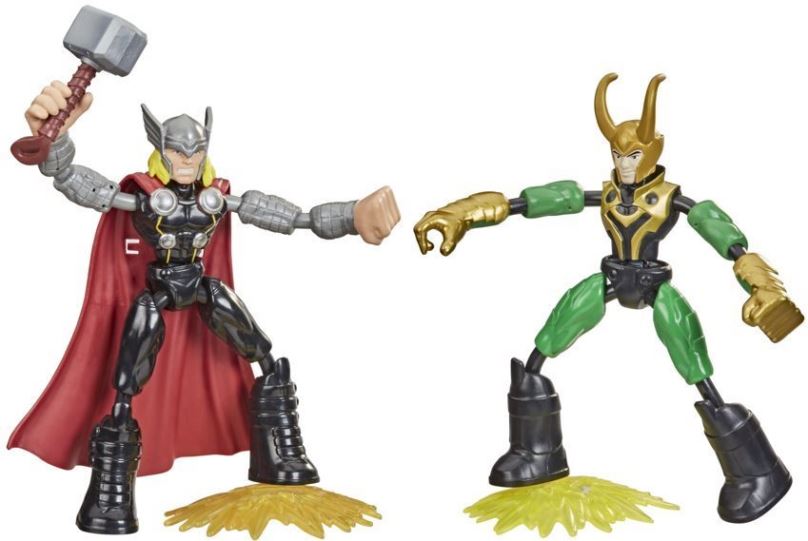 Figurky Avengers Bend and Flex Thor VS Loki