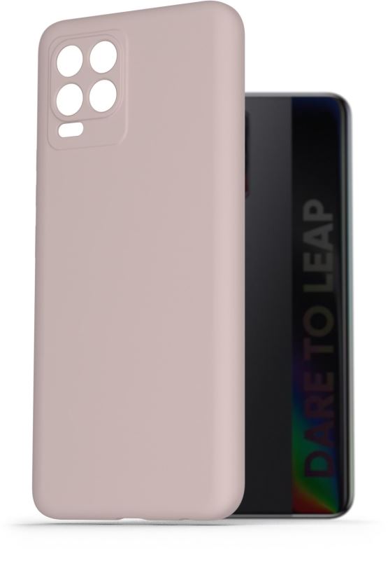 Kryt na mobil AlzaGuard Premium Liquid Silicone Case pro Realme 8 růžové