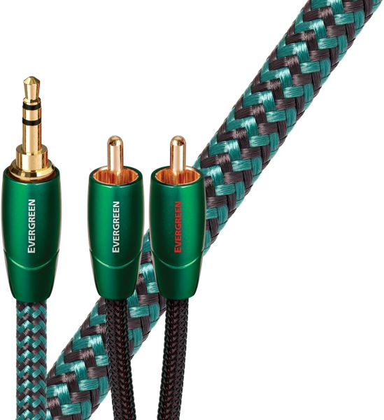 Audioquest Evergreen JR 2,0 m - audio kabel 3,5 mm jack samec - 2 x RCA