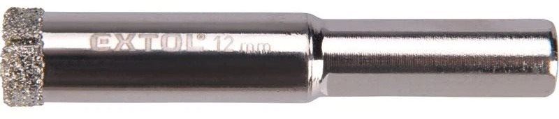 Vrták EXTOL PREMIUM korunka vykružovací diamantová, O 12mm, 8801980