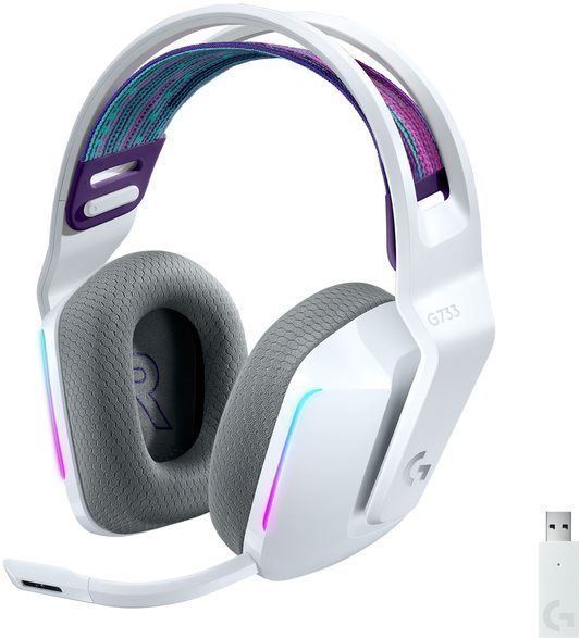 Herní sluchátka Logitech G733 LIGHTSPEED Wireless RGB Gaming Headset WHITE