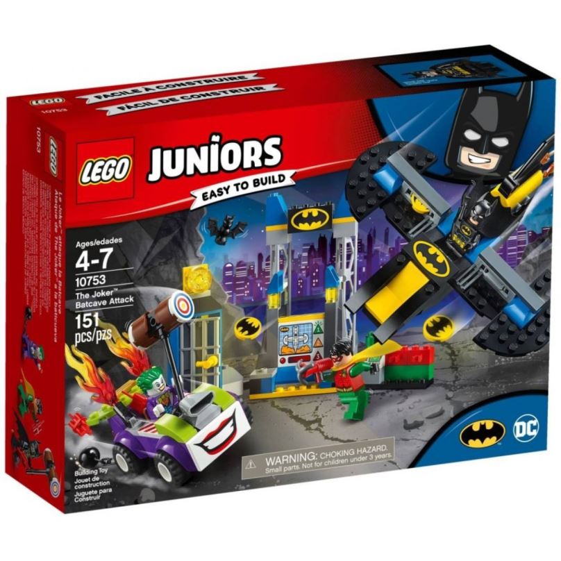 Stavebnice LEGO Juniors 10753 Joker útočí na Batcave
