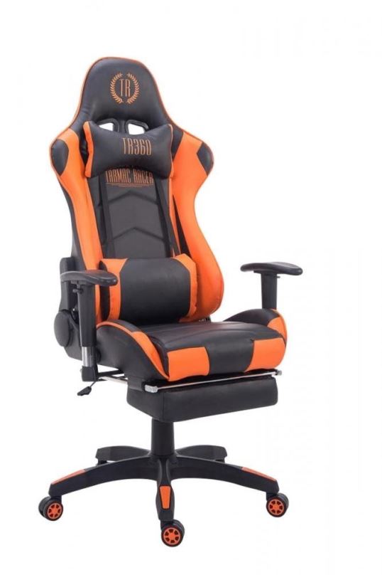 Herní židle BHM GERMANY Tores, černá / oranžová