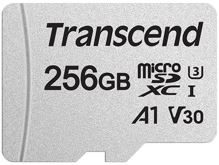 Paměťová karta Transcend microSDXC 256GB SDC300S + SD adaptér
